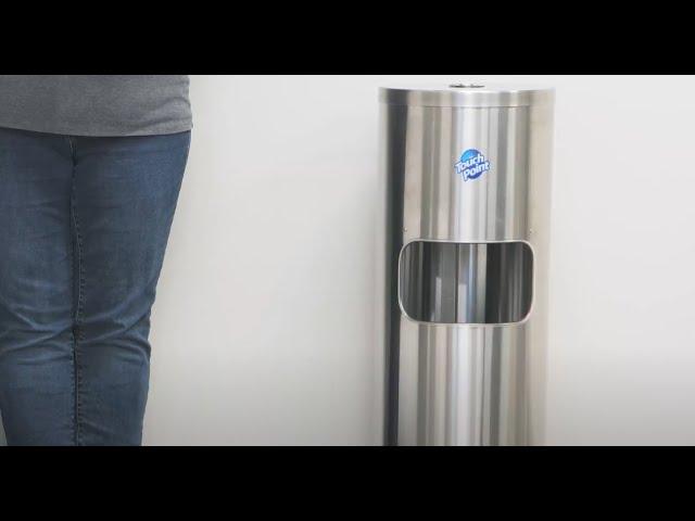 Floor Stand Wipes Dispenser Assembly and Loading Instructions