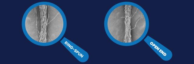 Ring-spun vs open-end yarn