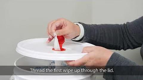Certainty® Bucket Wipes Dispenser Loading Instructions