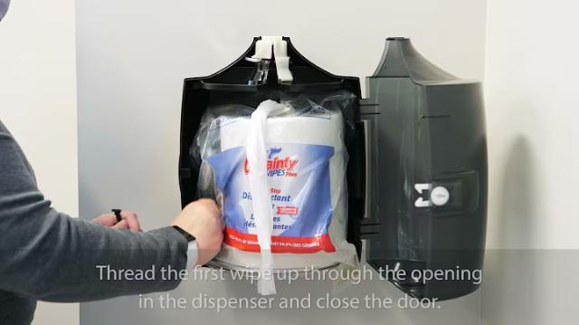 Certainty® Wall Mount Wipes Dispenser Installation and Loading Instructions