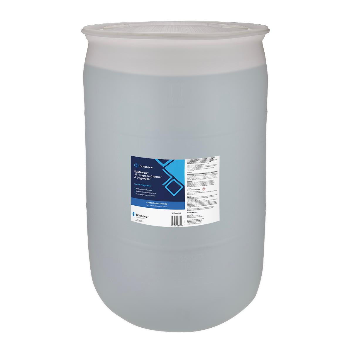 Hospeco® EvoGreen™ All-Purpose Cleaner & Degreaser, 55 Gallon Drum 1637HBG551