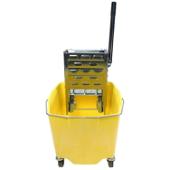 Impact® Plastic Bucket & Metal Wringer Combo, Yellow, 1/cs 2_2635-3Y