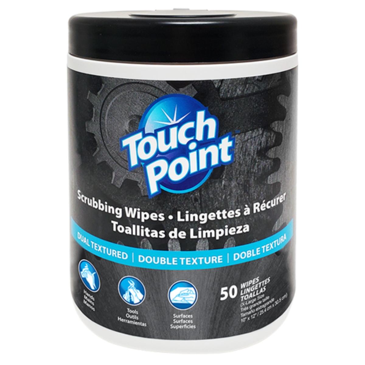 Touch Point® Scrubbing Wipes Canister, 12