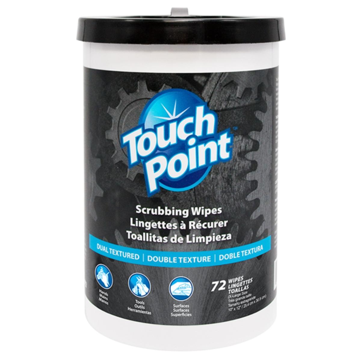 Touch Point® Scrubbing Wipes Canister, 12