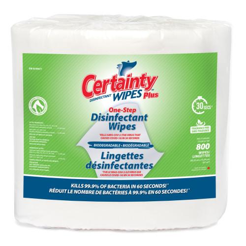 Certainty® BIO Plus Disinfectant Wipes Roll 800/RL 2 RL/CS 62800