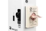 Hospeco® Evogen® Single Channel Pad Dispenser, White Steel, 1/ea EV7 4