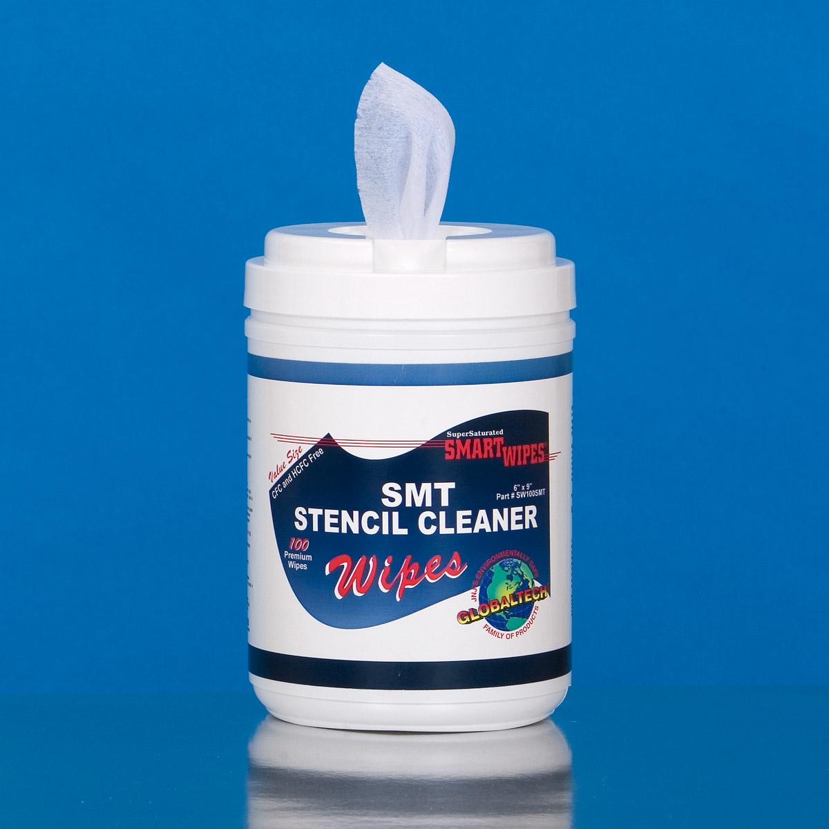 GlobalTech® SmartWipes® SMT Stencil Cleaner Polyester Wipes, 6