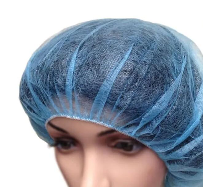 Bee-Safe® Polypropylene Bouffant Caps, 100/bg - 10 bgs/cs - Blue, 28