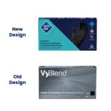 Safety Zone® VyBlend® Synthetic Vinyl Powder-Free Gloves, 10x100, Black, 4.5 mil - XL GL VN104BKFX 2
