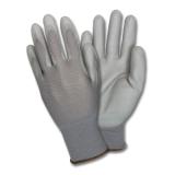GRAY/GRAY FOAM COATED KNIT GLV GNPU MD 4 GY GY