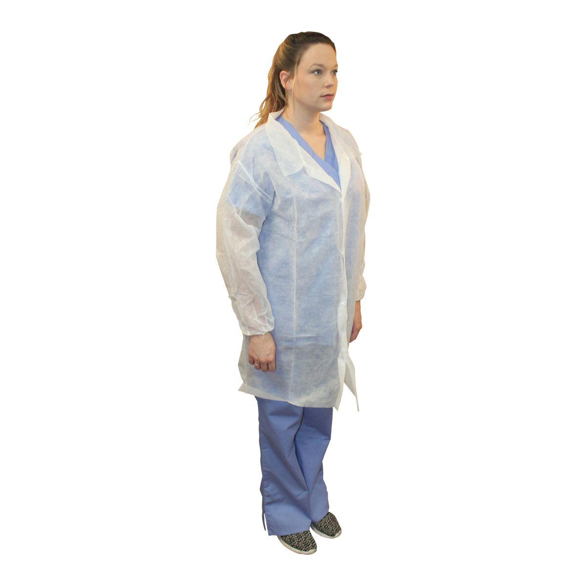 POLYLITE LABCOAT LNG SLEEVE SNP M1710 E W M