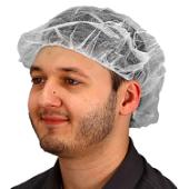 Safety Zone® ProGuard® Spunbond Polypropylene Bouffant Caps, 24