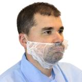 Safety Zone® ProGuard® Spunbond Polypropylene Pleated Beard Covers, 18