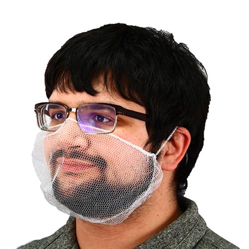 Safety Zone® ProGuard® Polyester Mesh Beard Covers, 18