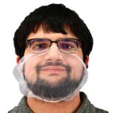 Safety Zone® ProGuard® Polyester Mesh Beard Covers, 18