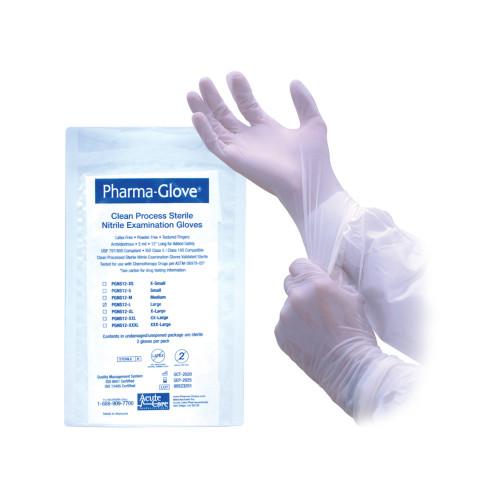 Pharma-Glove™ Nitrile Powder-Free Sterile Exam Gloves, 50 pr/bg - 4 bgs/cs, Natural, 5 mil - 2XL PGNS12 2XL