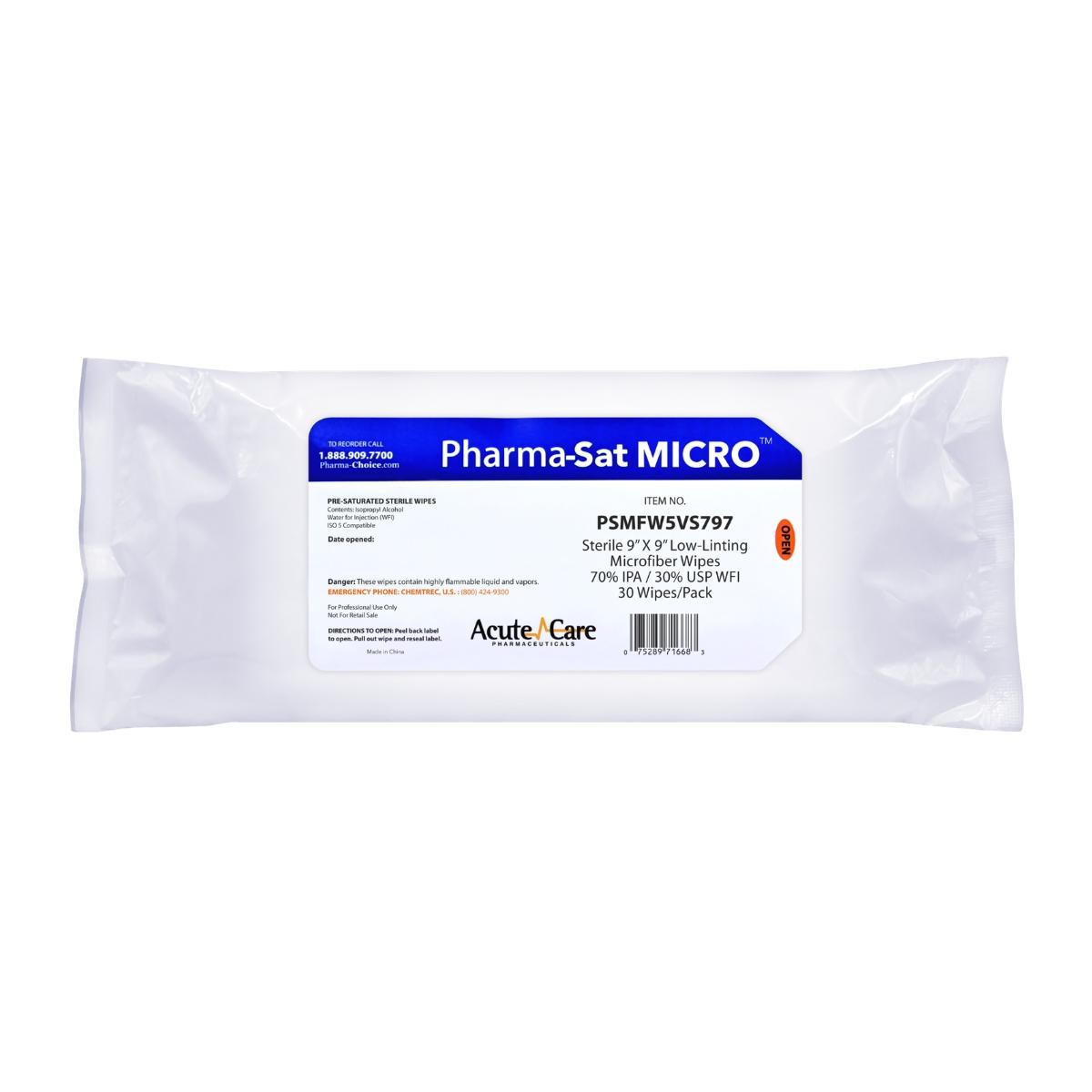Pharma-Sat Micro™; wipers are sterile, ISO Cl PSMFW5VS797