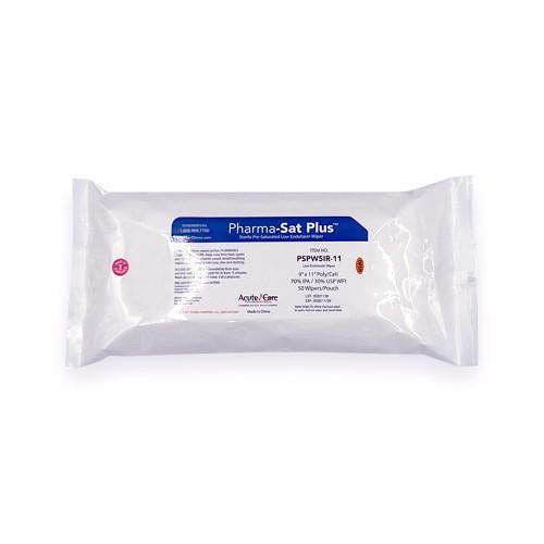 Pharma-Sat Plus™ Non-Sterile Pre-Saturated Poly-Cellulose Wipes, 70% IPA, 9