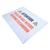 Tacky Traxx® Cleanroom Sticky Mats, Clear, 22.5