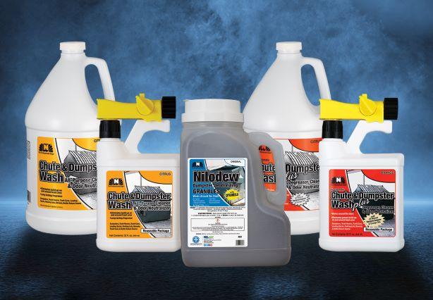 Keep Dumpsters Clean and Deodorized Nilodor Waste Container and Dumpster System takes the guesswork out of clean