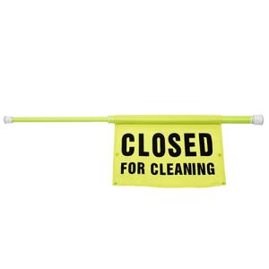 Closed for Cleaning Safety Pole Closed for Cleaning Safety Pole