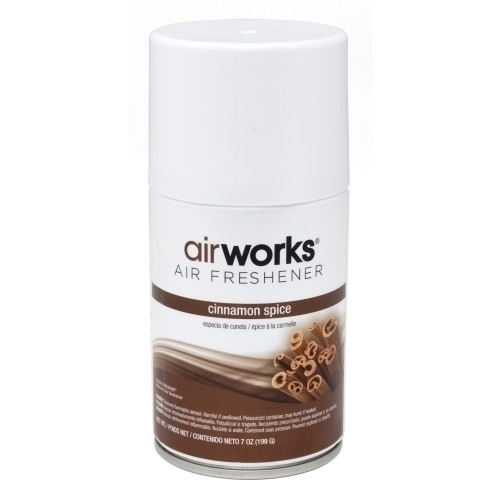 AirWorks 07906 AirWorks Metered Aerosol, Cinnamon Spice, 7 oz, 12/cs