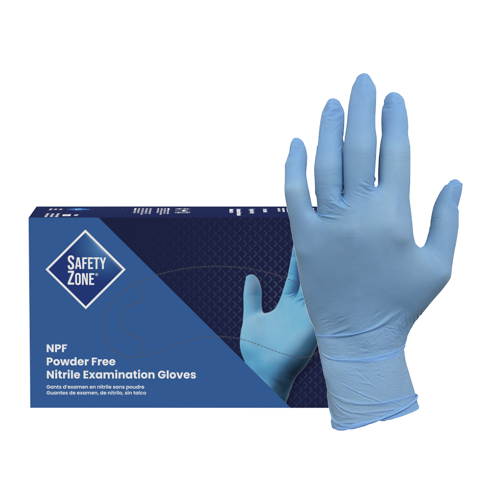 ProWorks Blue Nitrile Powder-Free Exam Gloves, 5 mil (HOS-GL-N106F