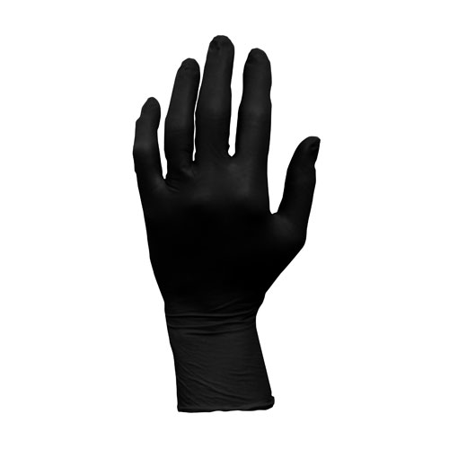 ProWorks Black Nitrile Exam Gloves, Powder-Free, 7 mil (HOS-GL