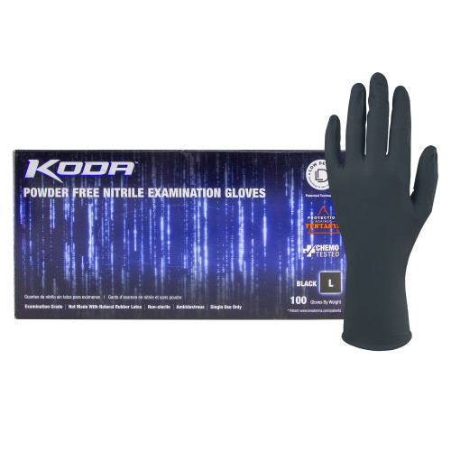 KODA® Low Derma Disposable Nitrile Exam Grade Gloves, Powder Free