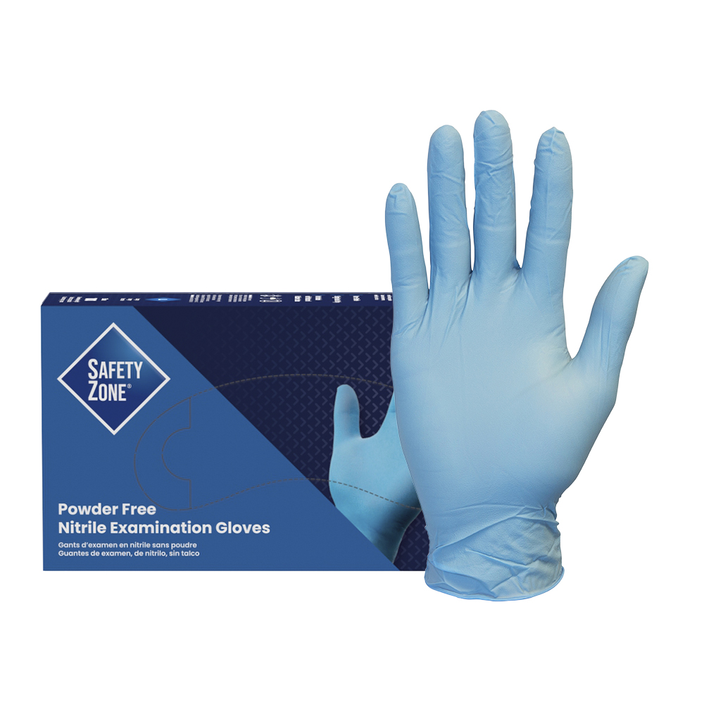 Nitrile Exam Gloves, Powder-Free, 10x100, Blue, 4 mil — M — product image