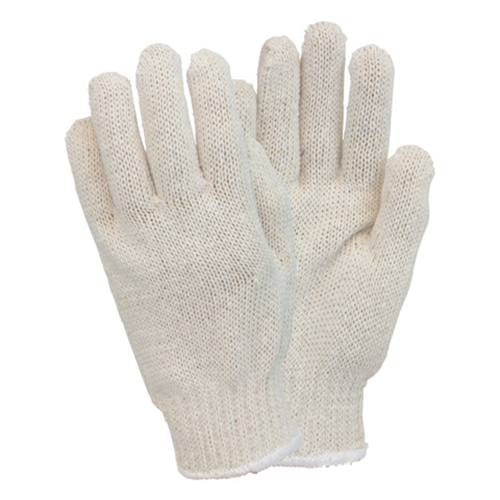 Shop Medium Weight Cotton Polyester String Knit Gloves Natural