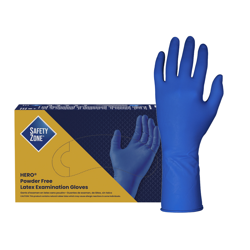 Hero 290mm Latex Exam Glove L 50 X 10