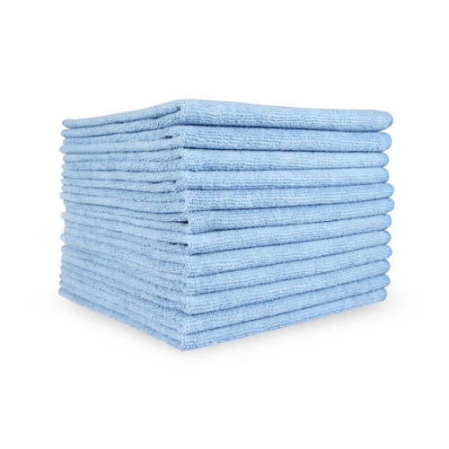 Hospeco® Light-Duty Microfiber Cloths, 12